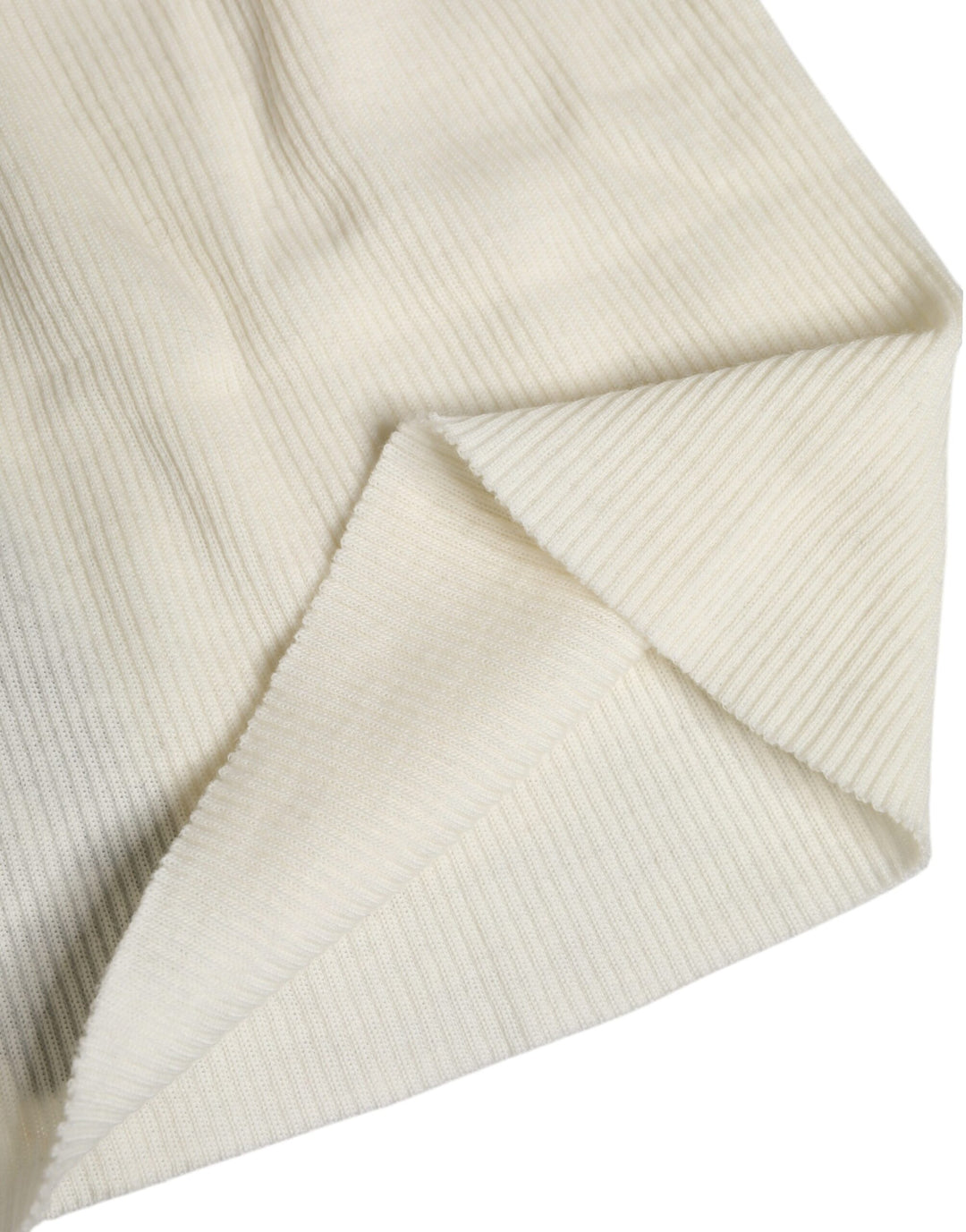 Beige Wool Blend Knitted Beanie Cap