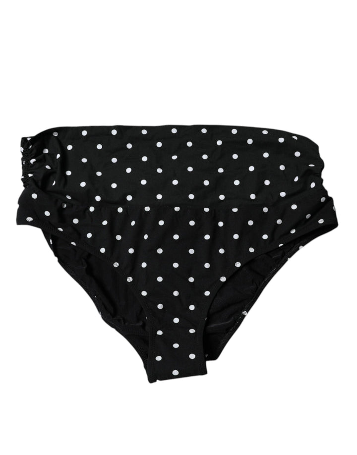 Black Polka Dot Swimsuit Bikini Bottom Swimwear