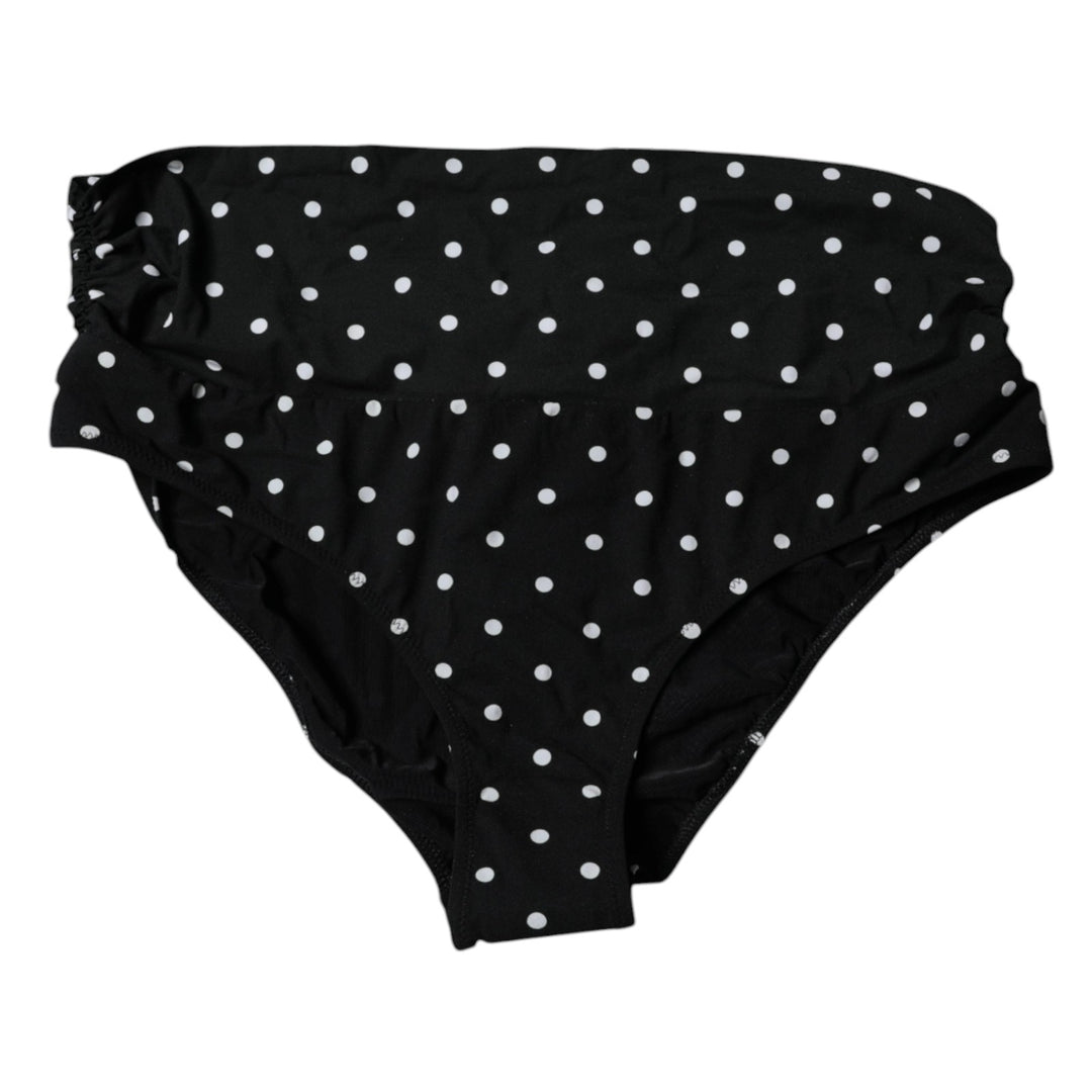 Black Polka Dot Swimsuit Bikini Bottom Swimwear
