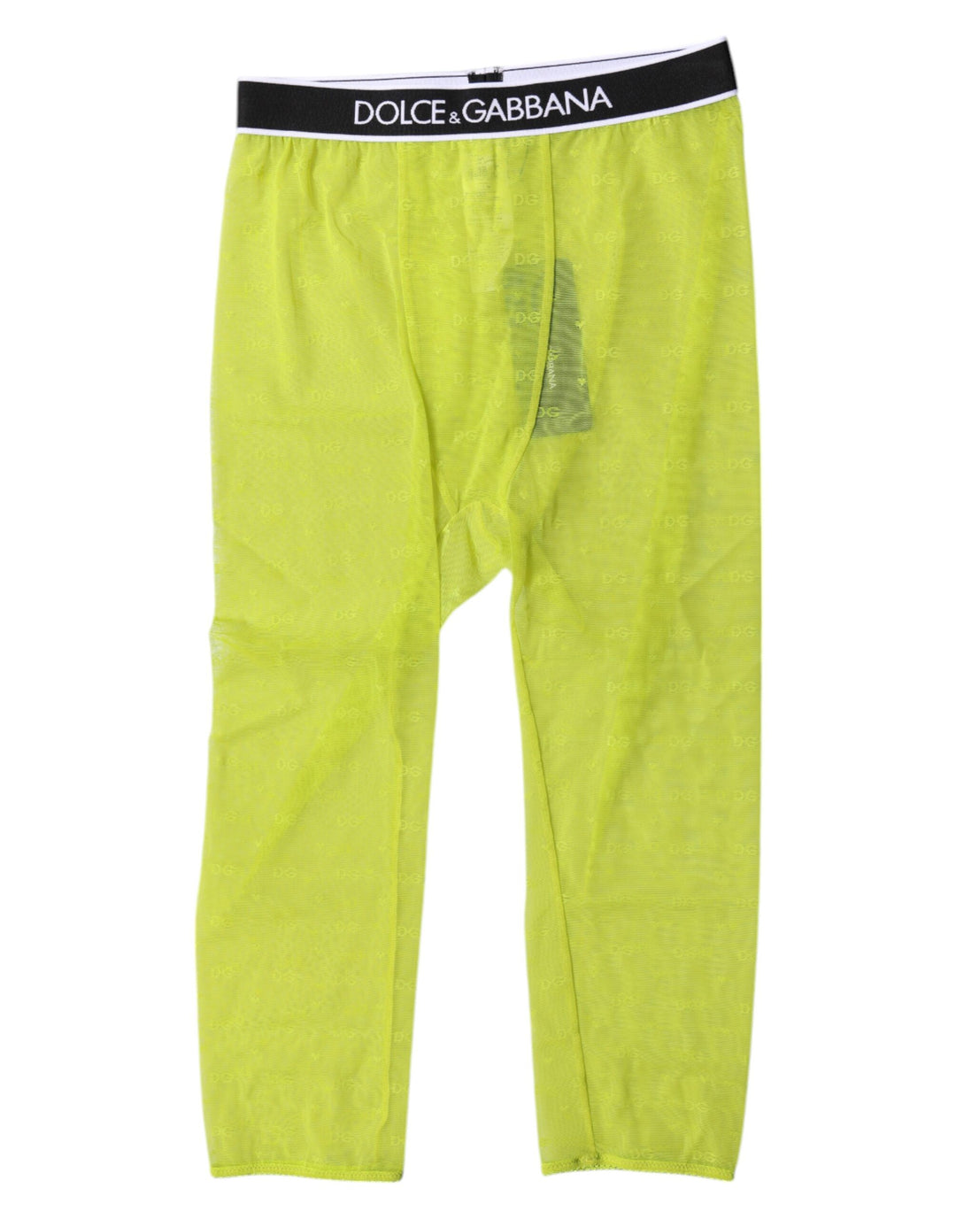 Green DG Logo Nylon Cropped Tights Underwear