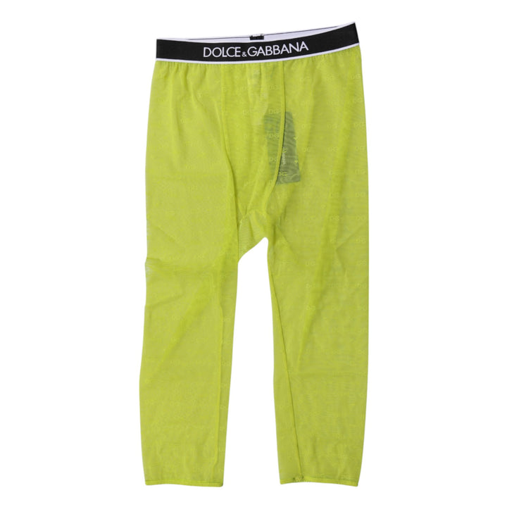 Green DG Logo Nylon Cropped Tights Underwear