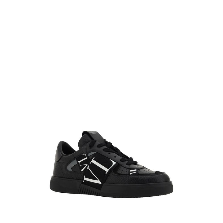 Valentino Garavani Black Leather VL7N Sneakers