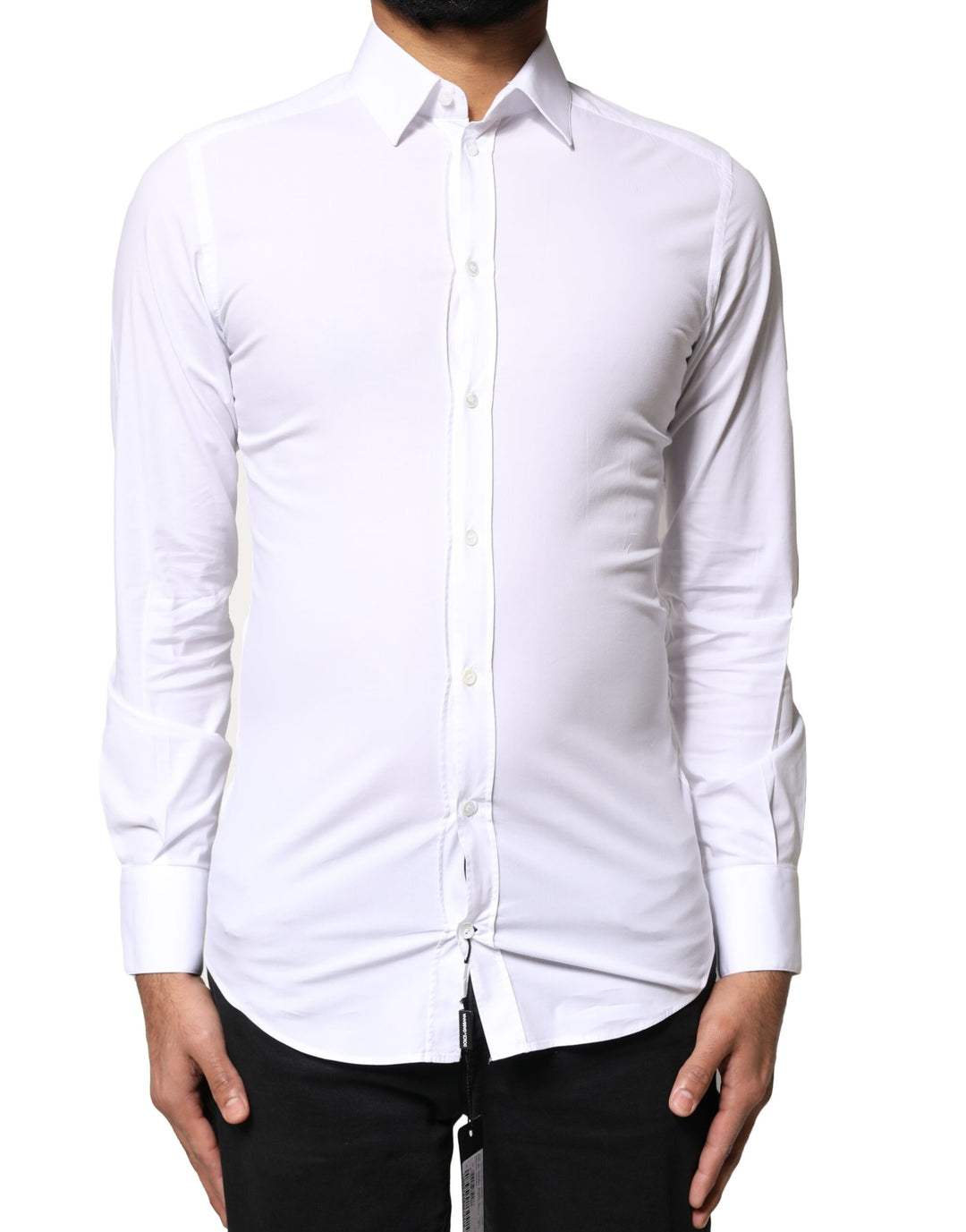 White GOLD Cotton Long Sleeves Dress Shirt