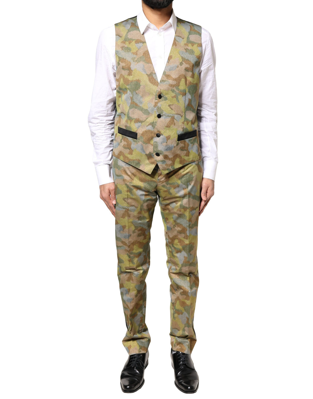 Multicolor Camouflage SICILIA 3 Piece Suit