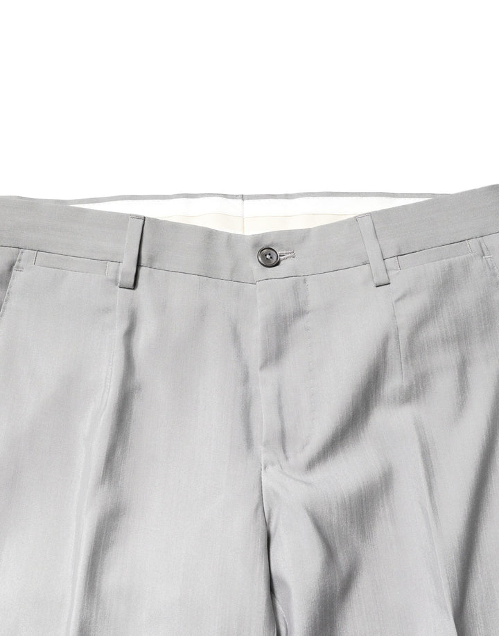 Light Gray Wool GOLD 2 Piece Formal Suit