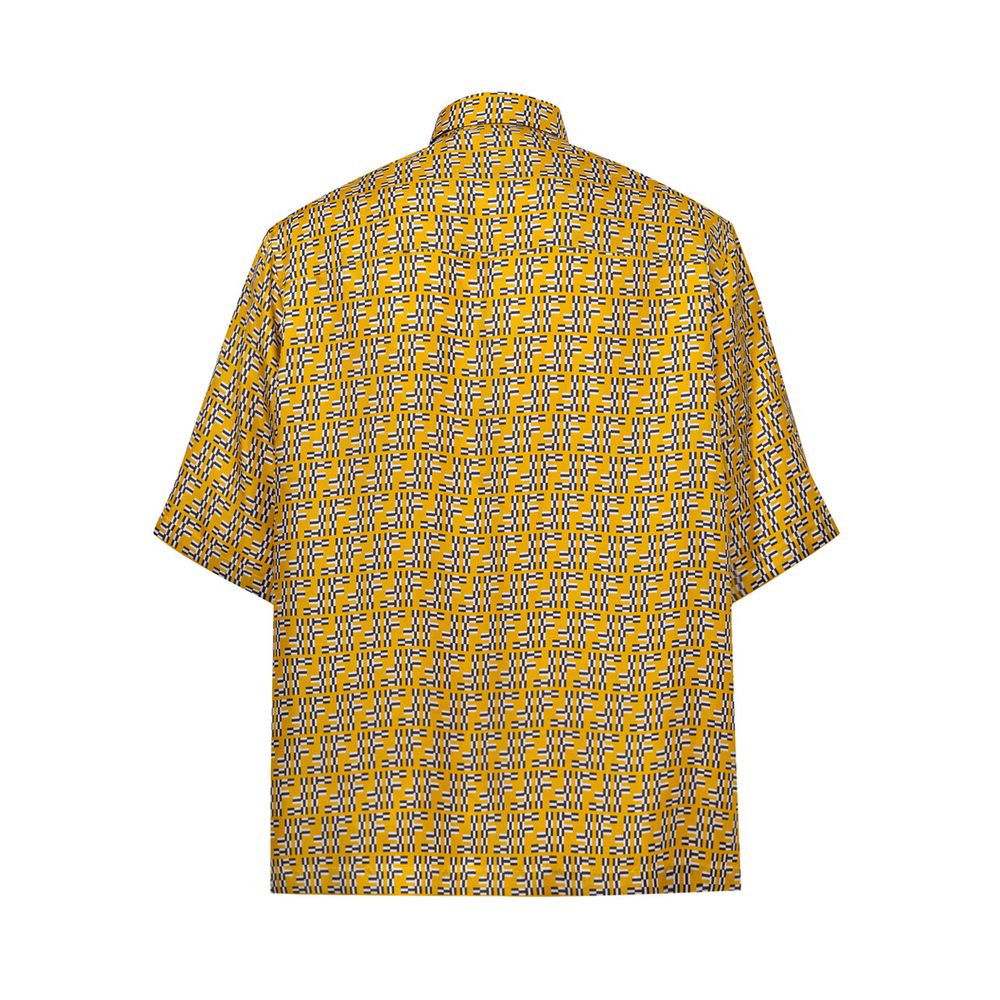 Yellow Silk Shirt