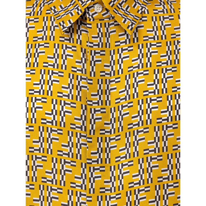 Yellow Silk Shirt