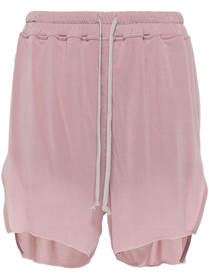 drawstring jersey shorts-0