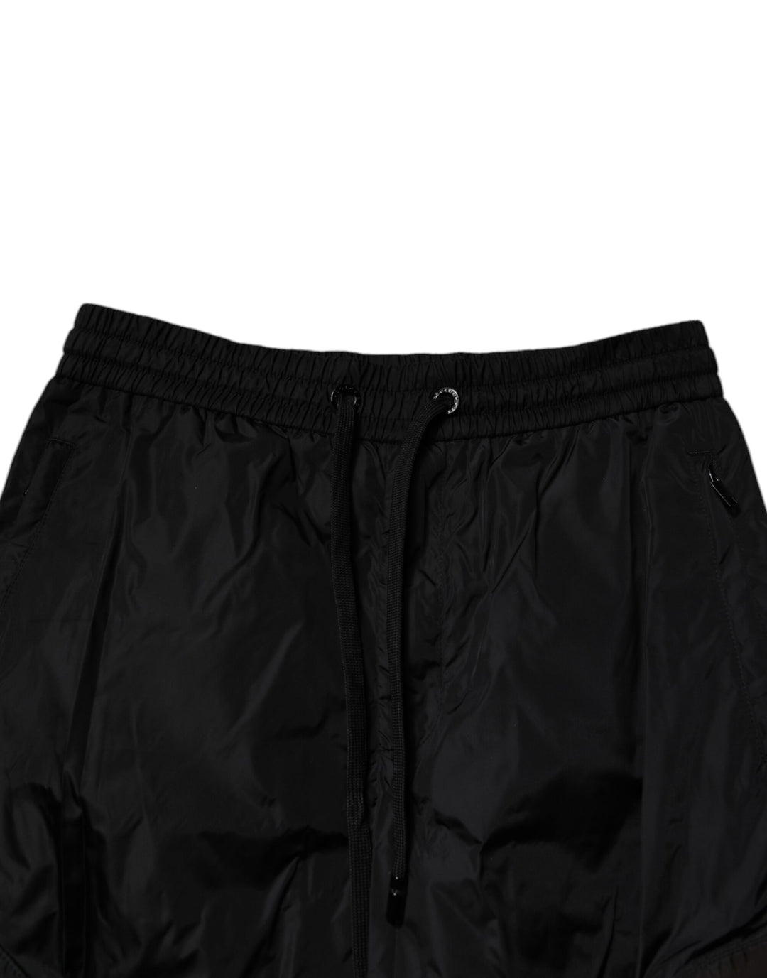 Black Nylon Cargo Jogger Men Sweatpants Pants