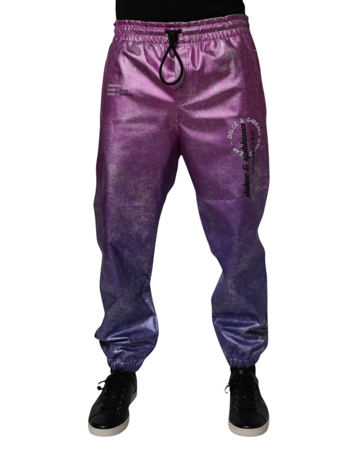 Pink Purple Two Tone Jogger Sweatpants Pants