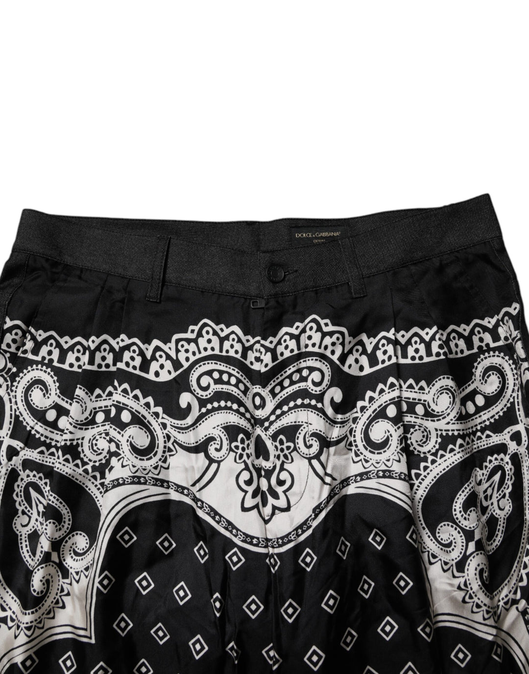 Black Bandana Cotton Skinny Denim Jeans