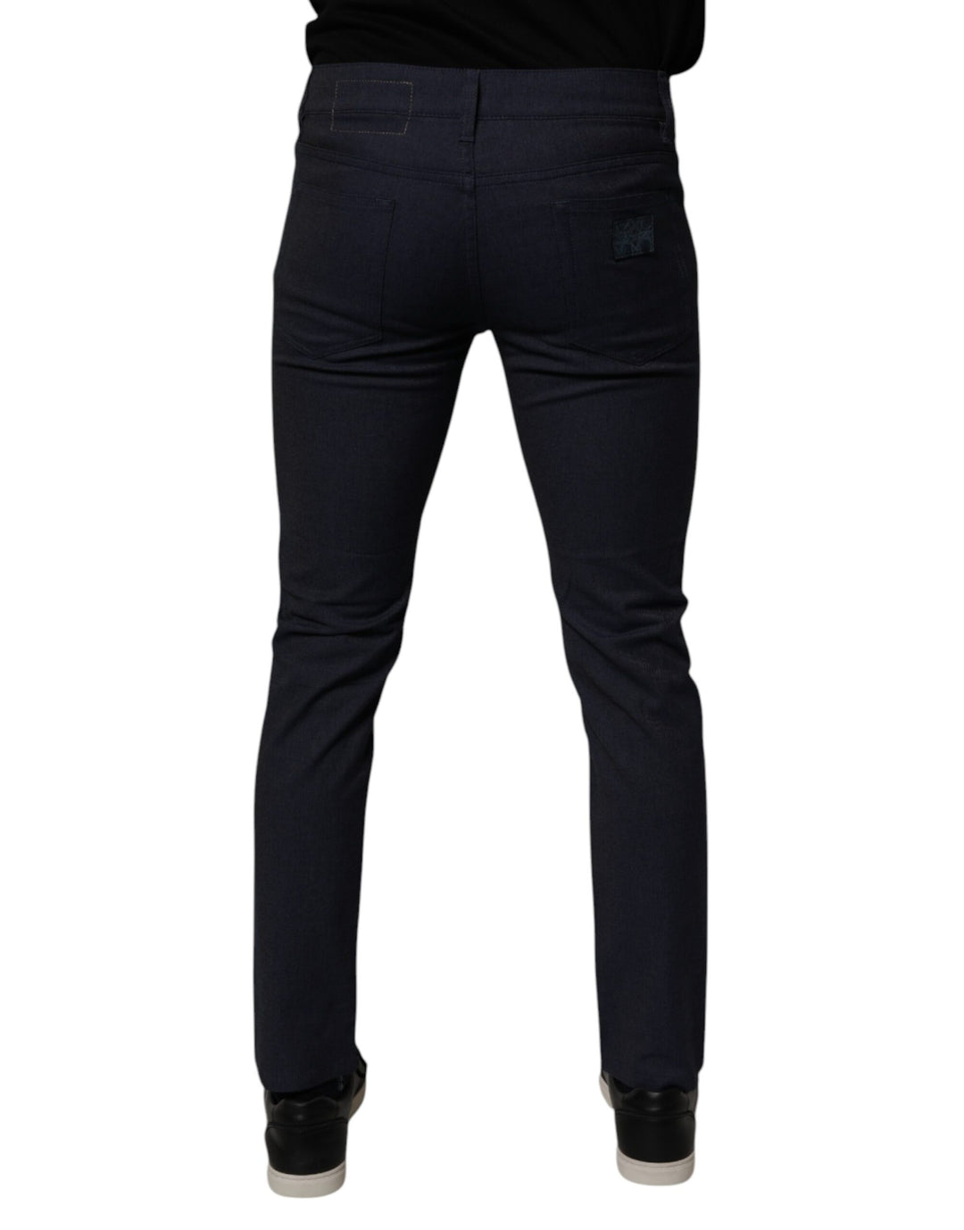 Dark Blue Cotton Stretch Skinny Denim Jeans