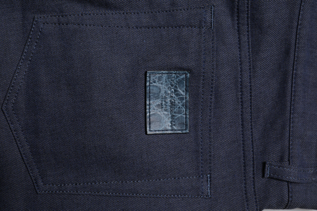 Dark Blue Cotton Stretch Skinny Denim Jeans