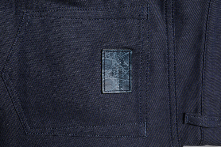 Dark Blue Cotton Stretch Skinny Denim Jeans