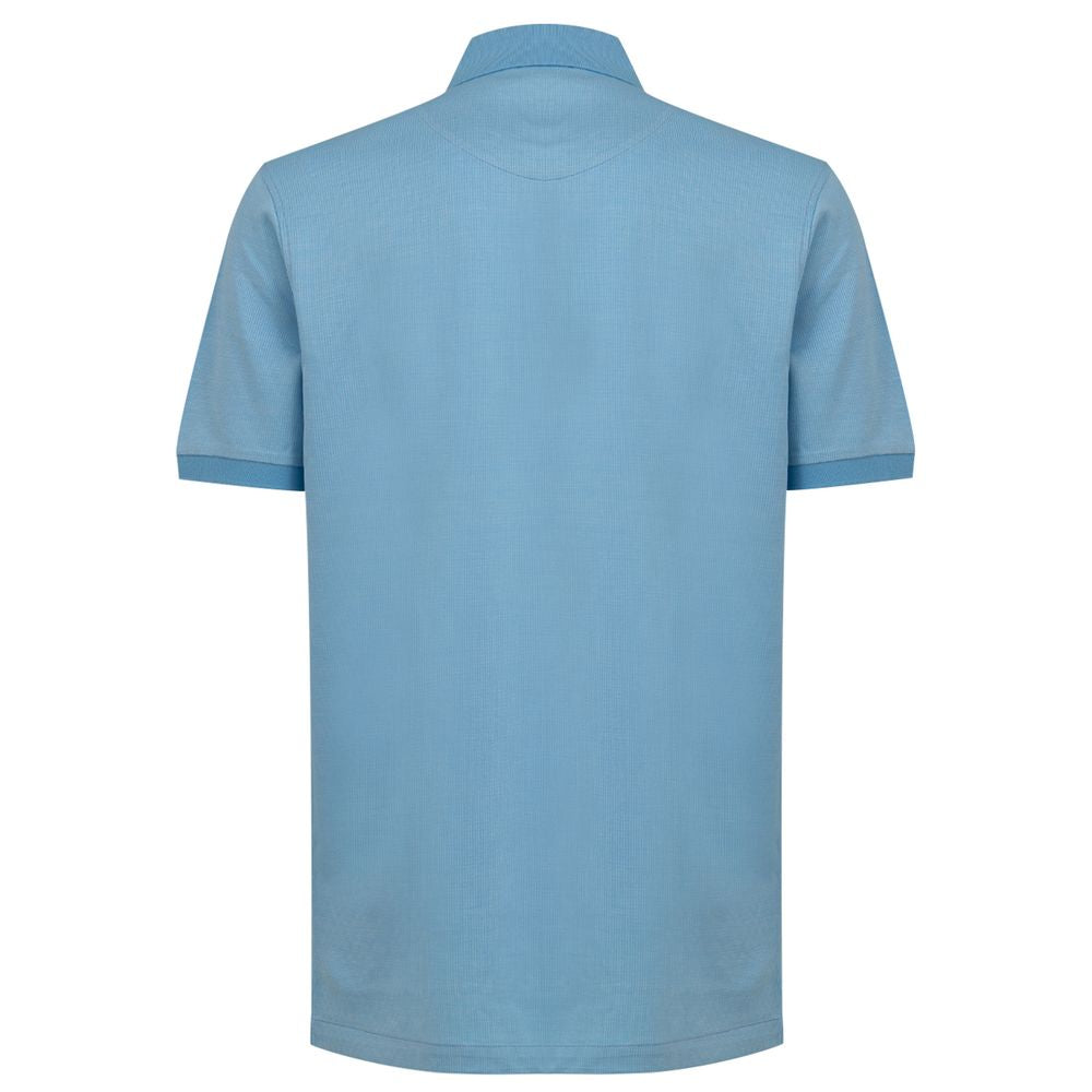 Light Blue Cotton Polo Shirt