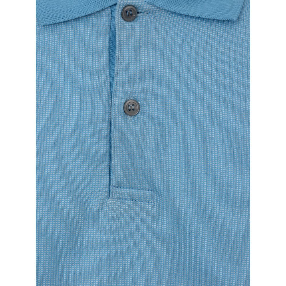 Light Blue Cotton Polo Shirt