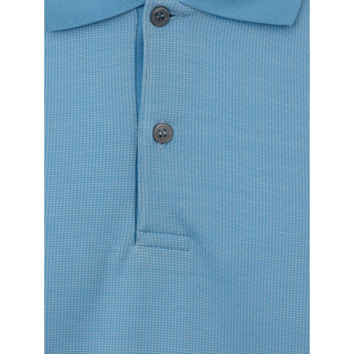 Light Blue Cotton Polo Shirt