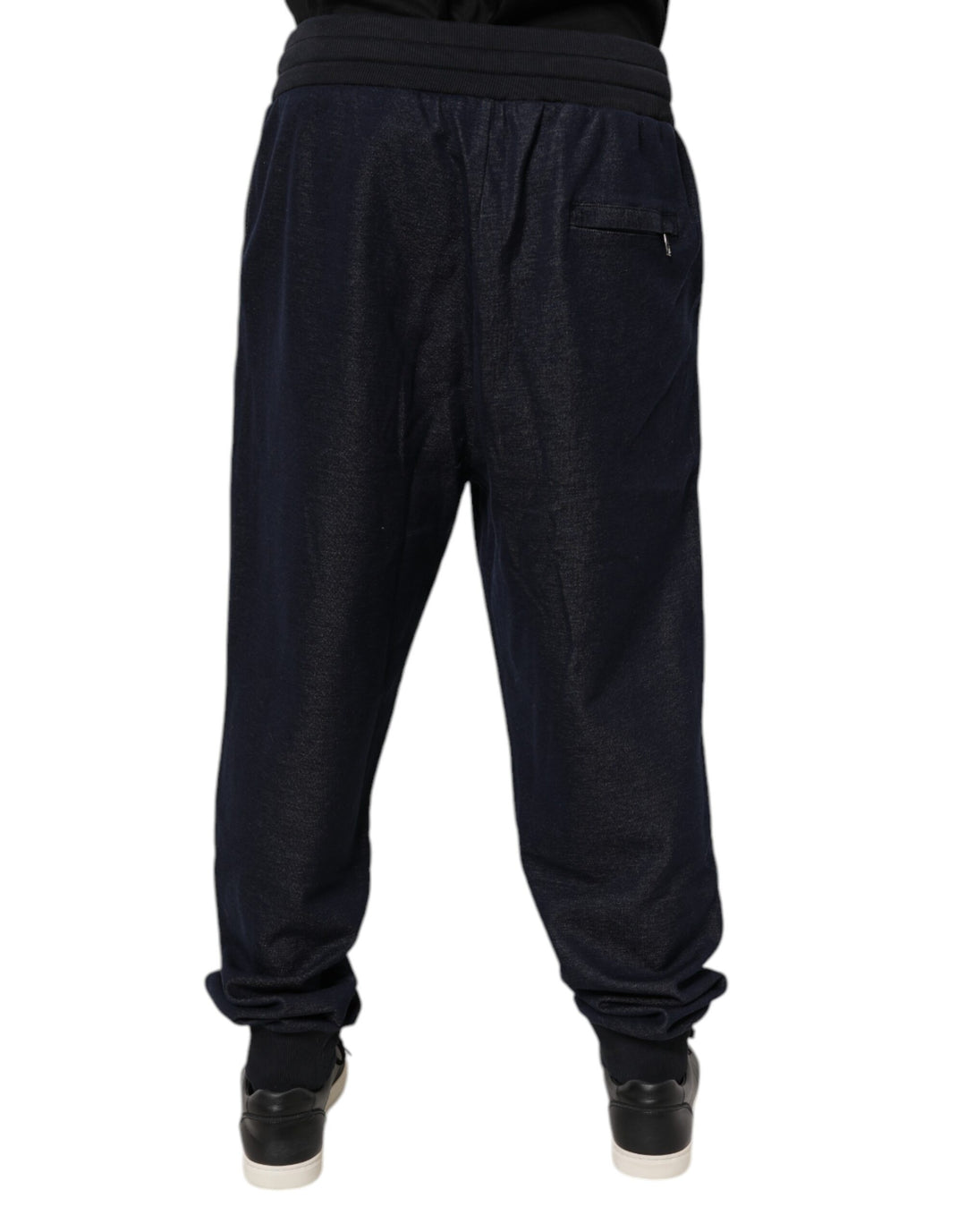 Black Jacquard Jogger Men Sweatpants Pants