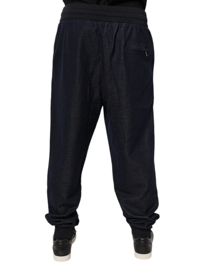 Black Jacquard Jogger Men Sweatpants Pants