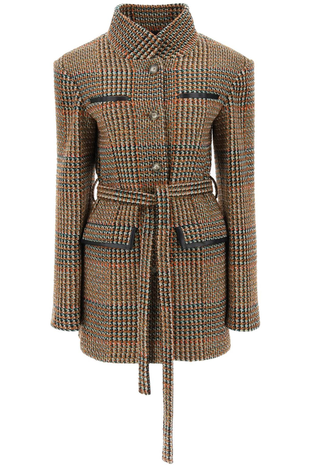 wool blend tweed coat-0