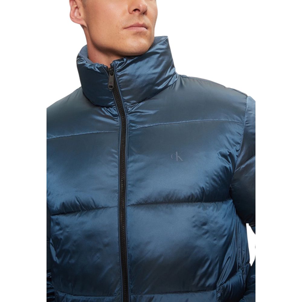 Blue Recycled Polyamide Jacket