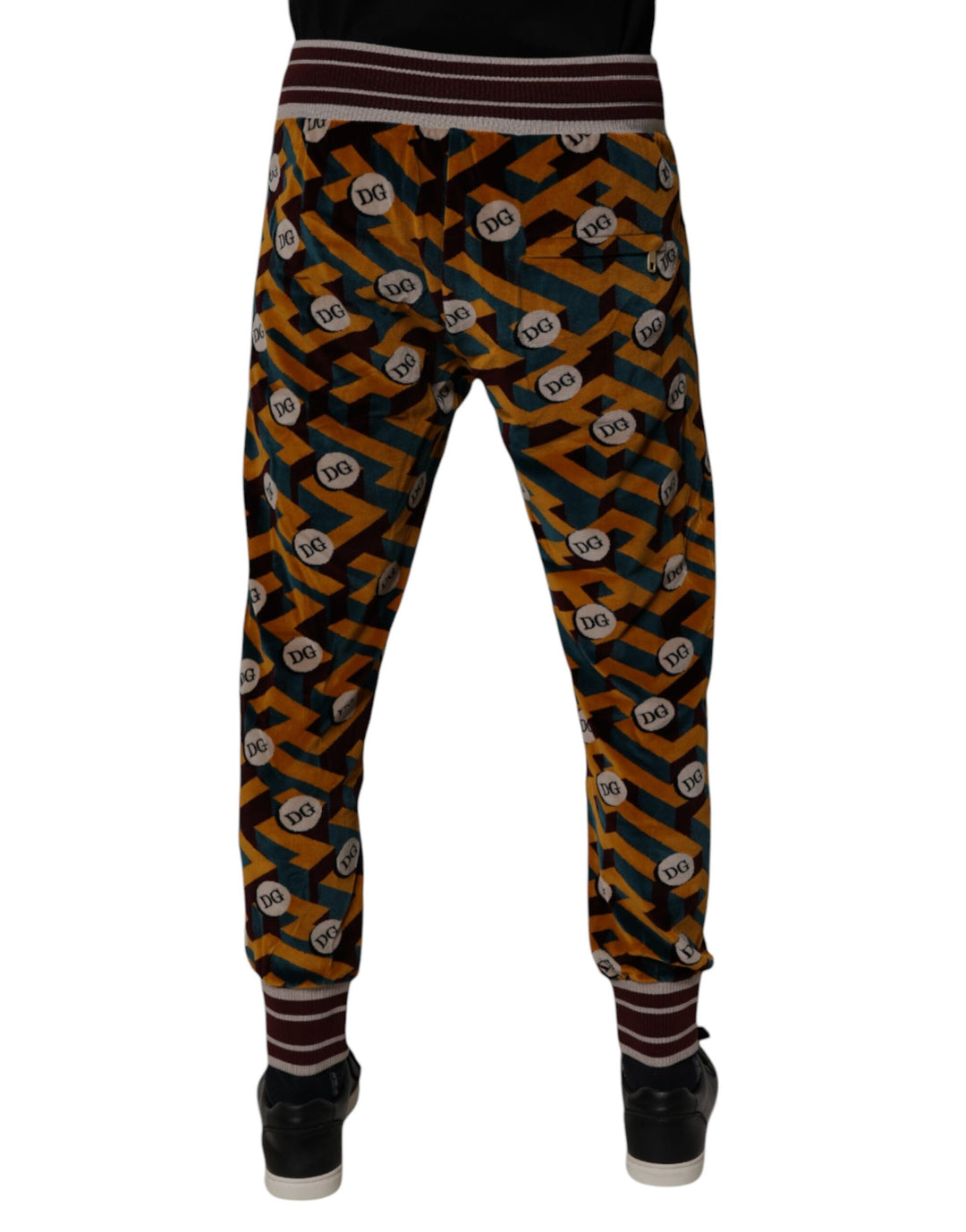 Multicolor Logo Monogram Jogger Sweatpants Pants