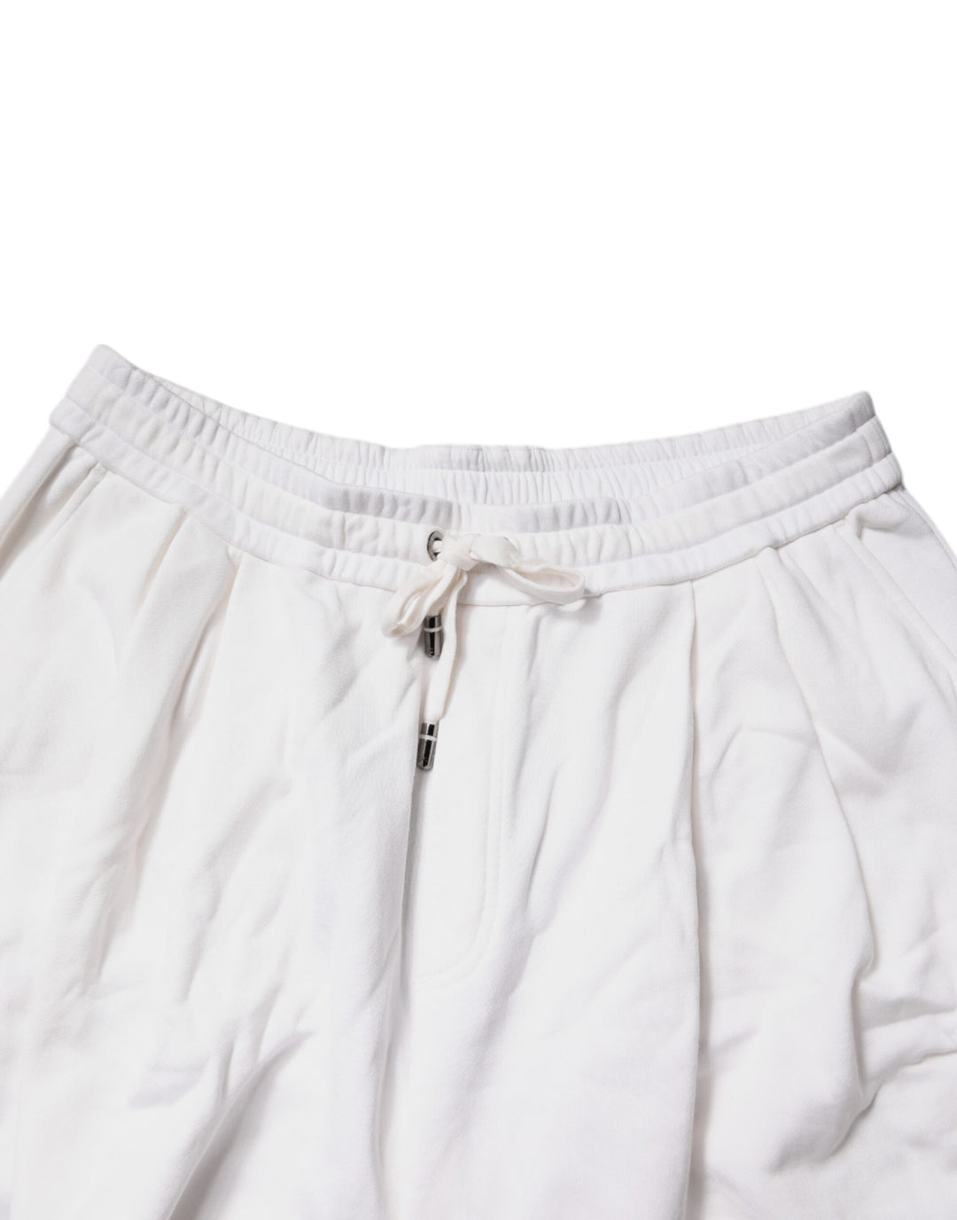 White Cotton Cargo Bermuda Sweatshorts Shorts