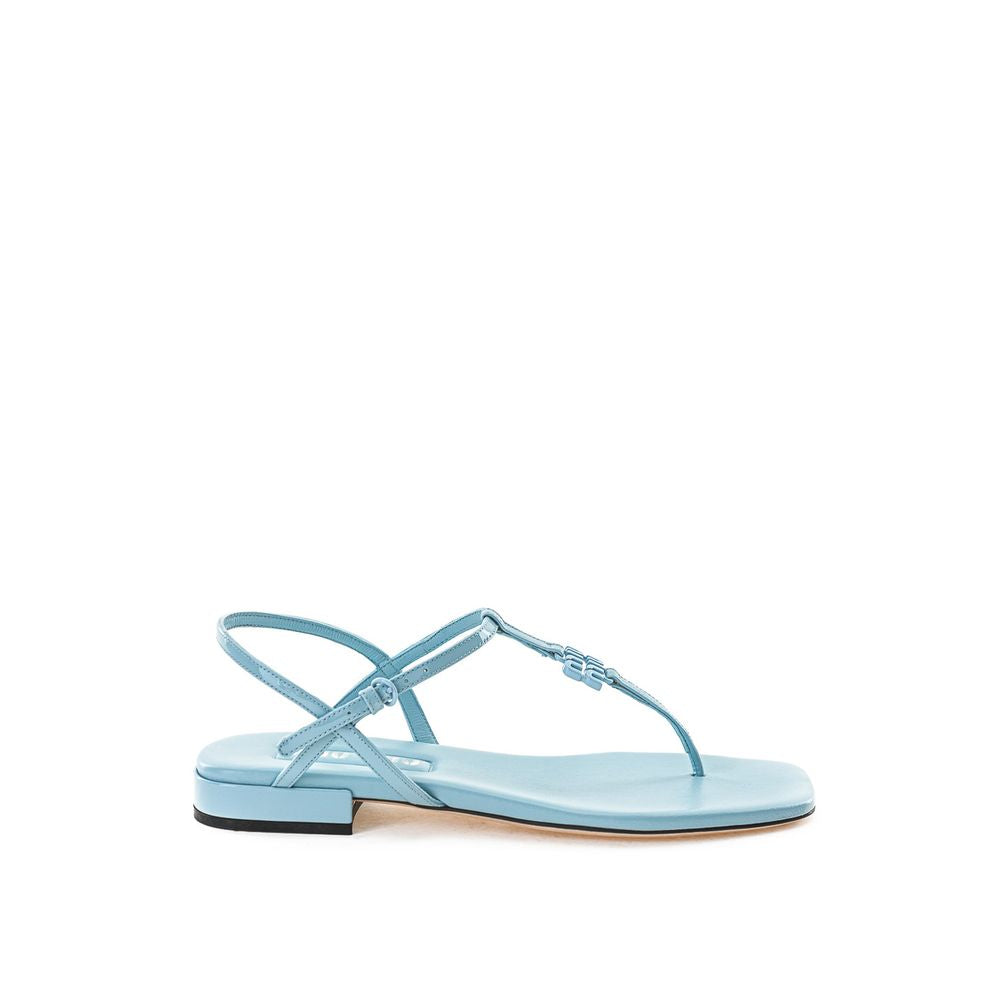 Blue Patent Leather Sandal