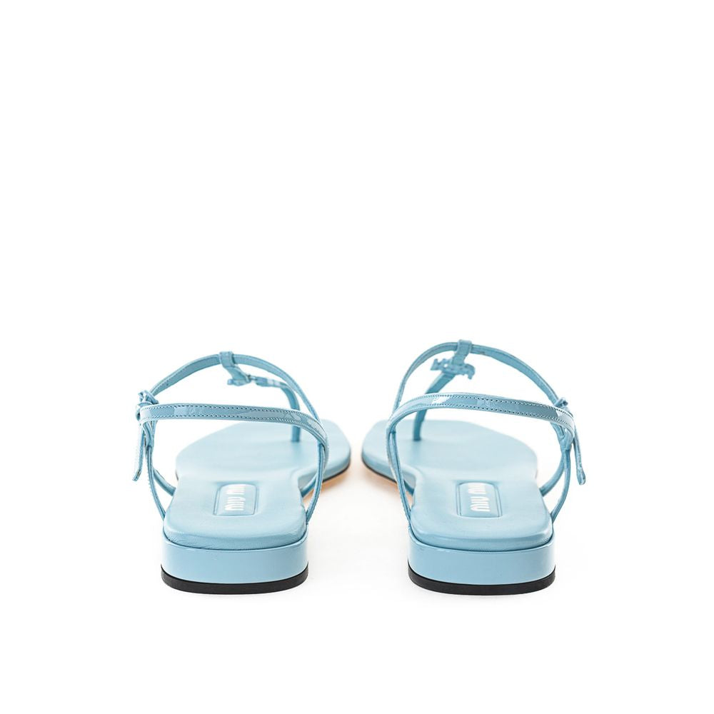 Blue Patent Leather Sandal