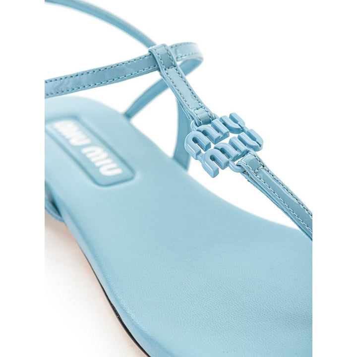 Blue Patent Leather Sandal
