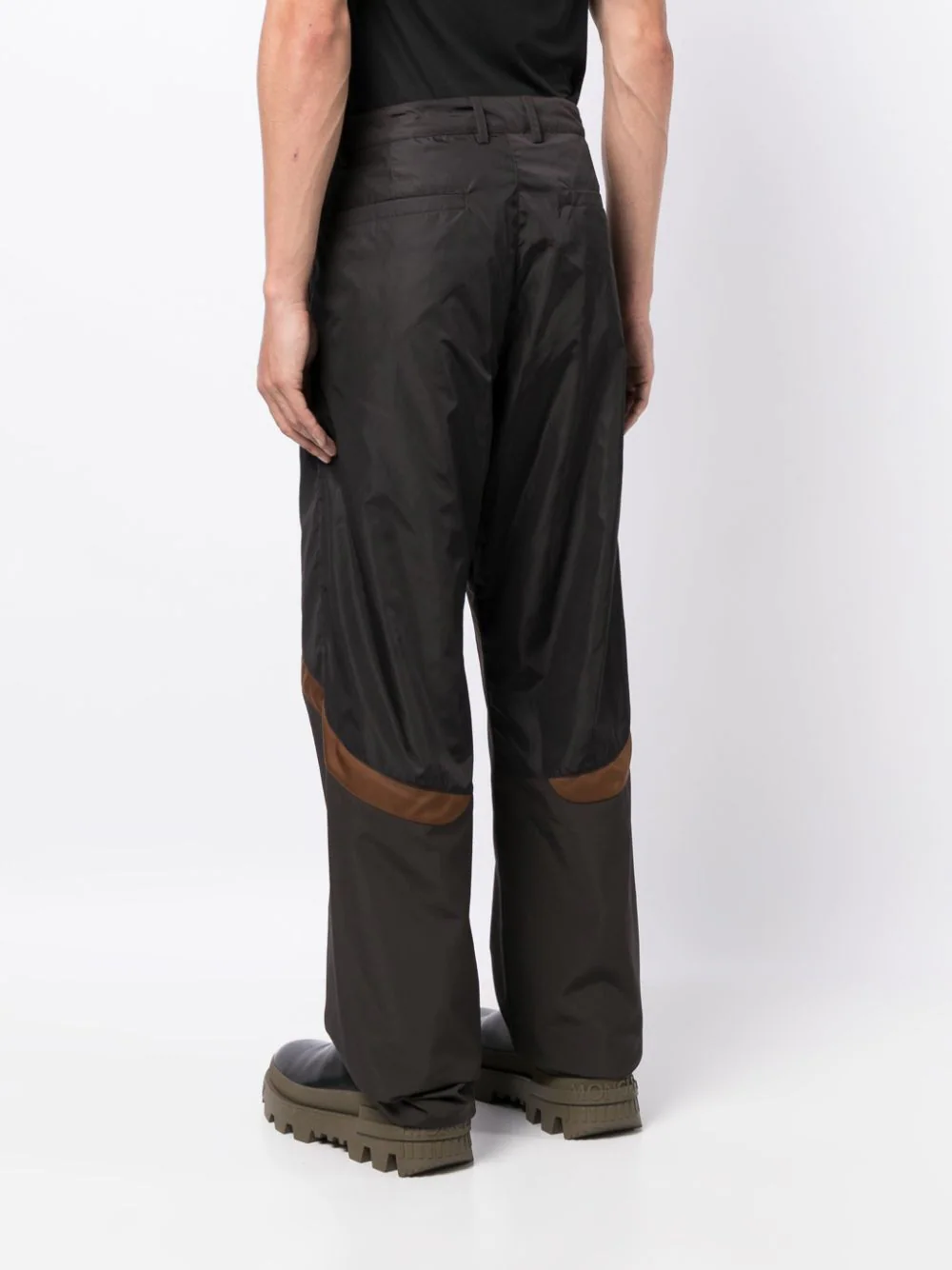 panelled straight-leg cargo trousers-3
