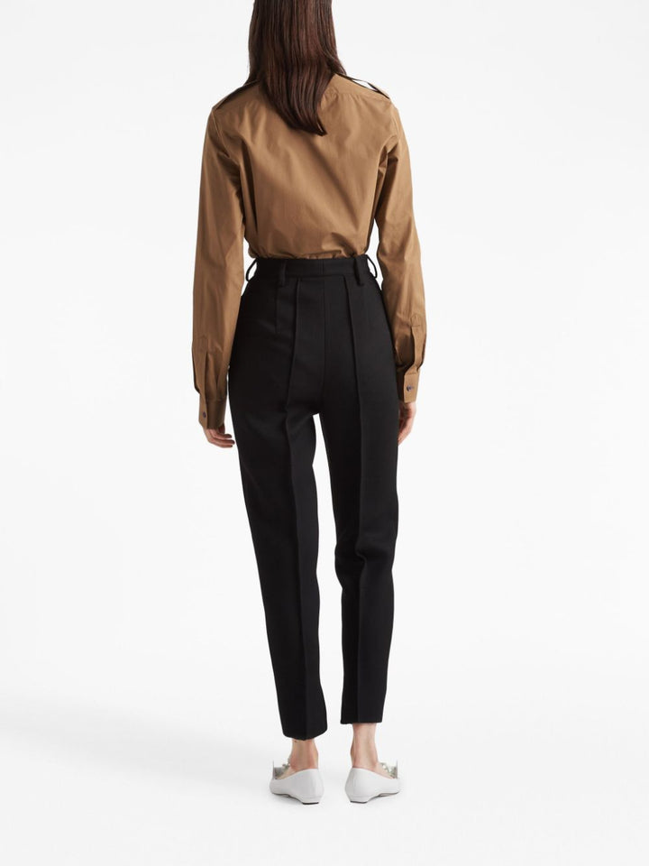 PRADA high-waist skinny-cut trousers-2