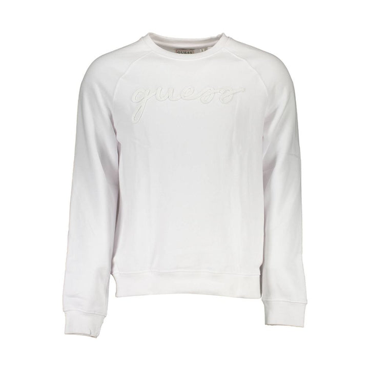White Cotton Unisex Sweatshirt