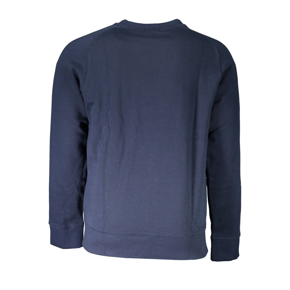 Blue Cotton Unisex Sweatshirt