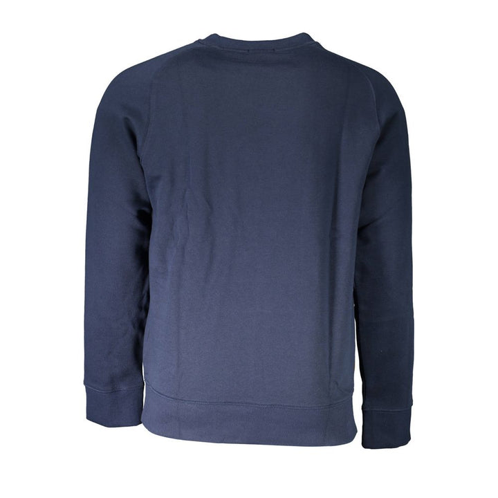 Blue Cotton Unisex Sweatshirt