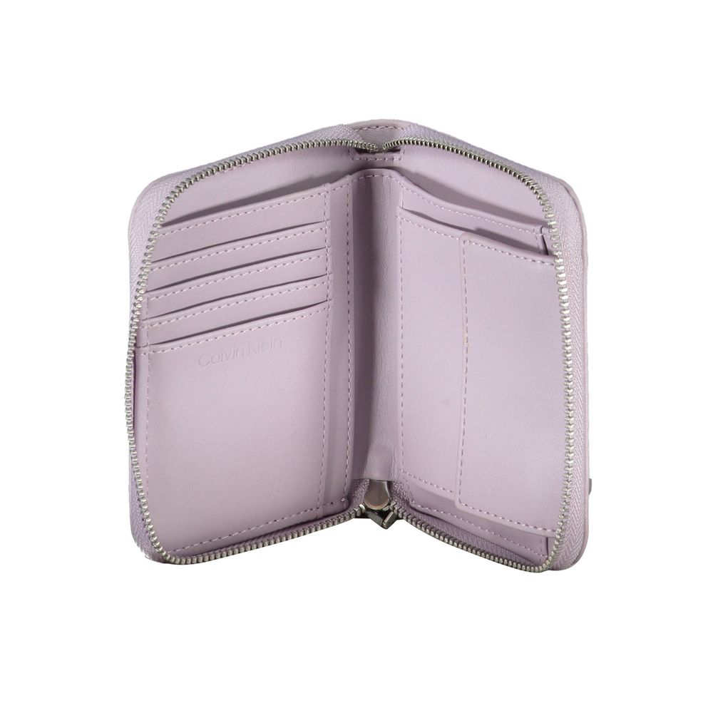 Purple Polyester Women Wallet
