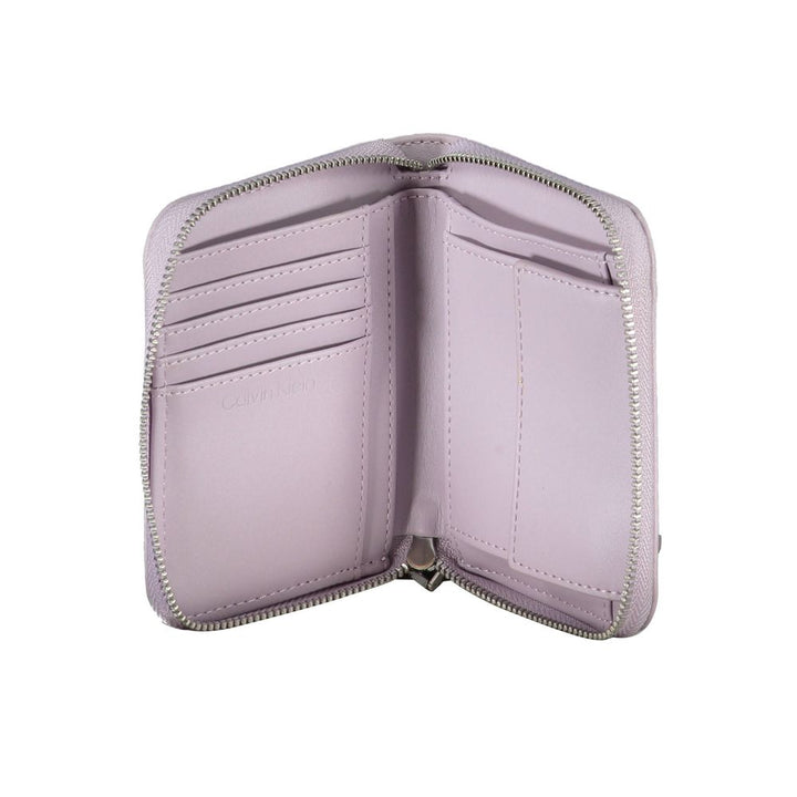 Purple Polyester Women Wallet