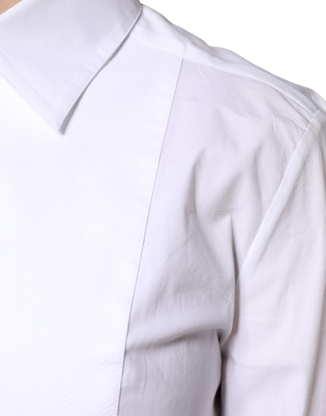 White Cotton Dress Collared Dress Shirt Top