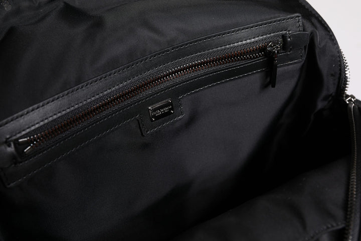 Multicolor Leopard Print DG Logo Plaque Men Backpack Bag