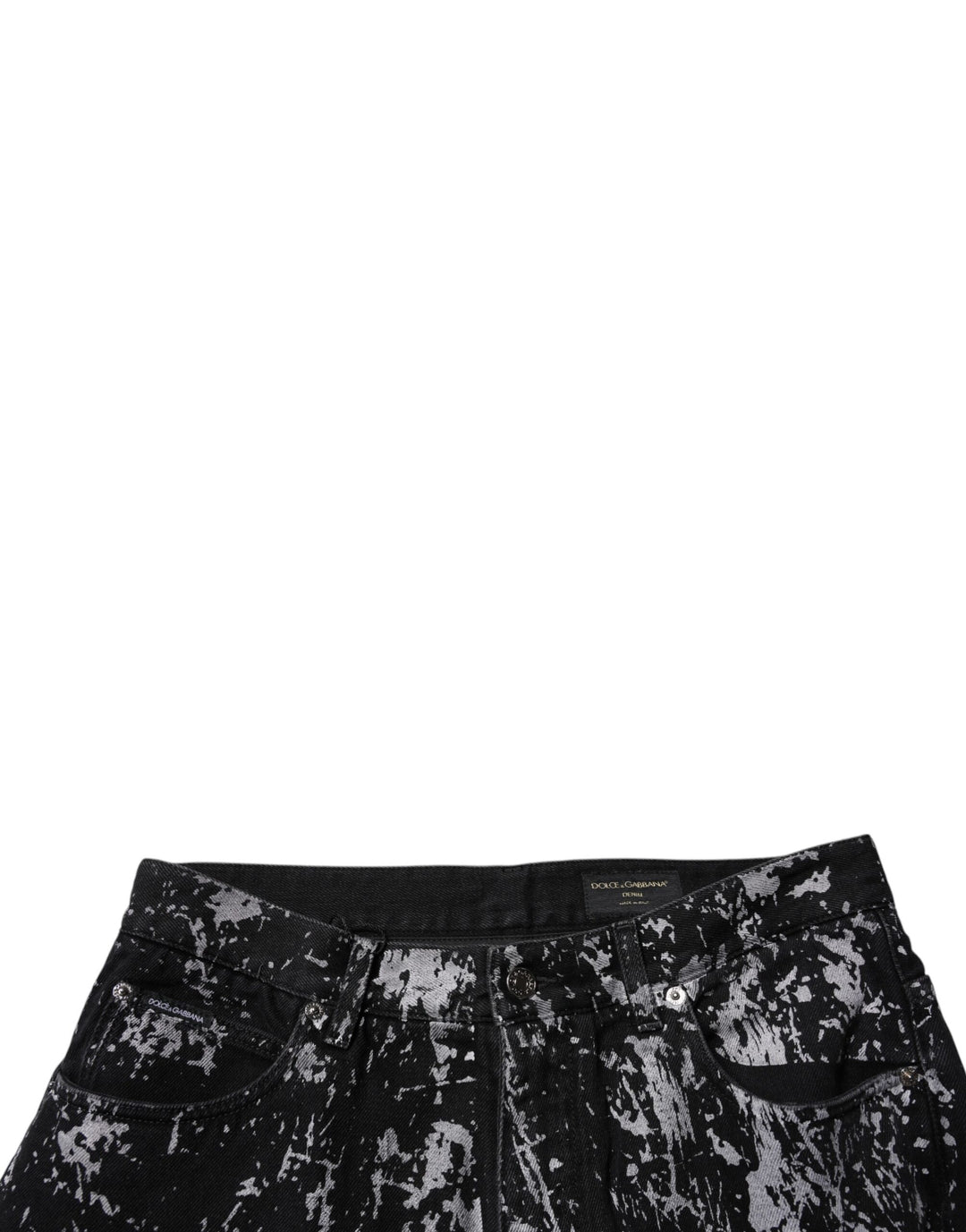 Black Tie Dye Cotton Straight Men Denim Jeans