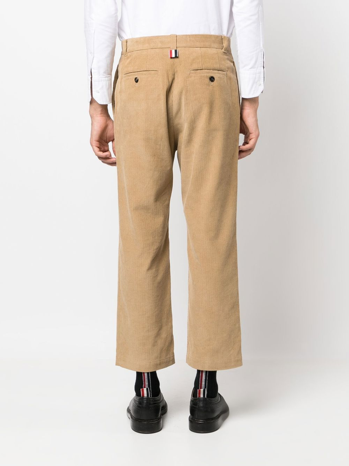 THOM BROWNE UNCONSTRUCTED STRAIGHT LEG SINGLE WELT POCKET TROUSER IN CORDUROY-8