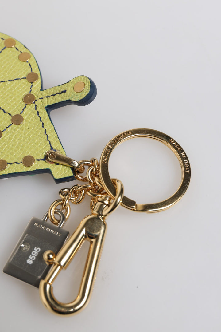 Multicolor Gold Tone Carretto Keychain Keyring