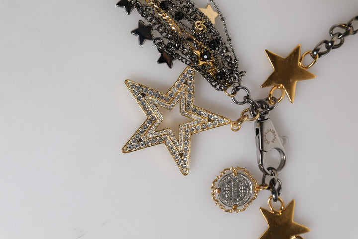 Silver Gold Brass Embellished Waist Chain Belt