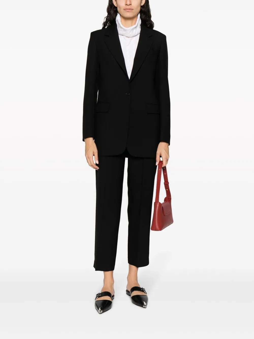 tapered-leg tailored trousers-1