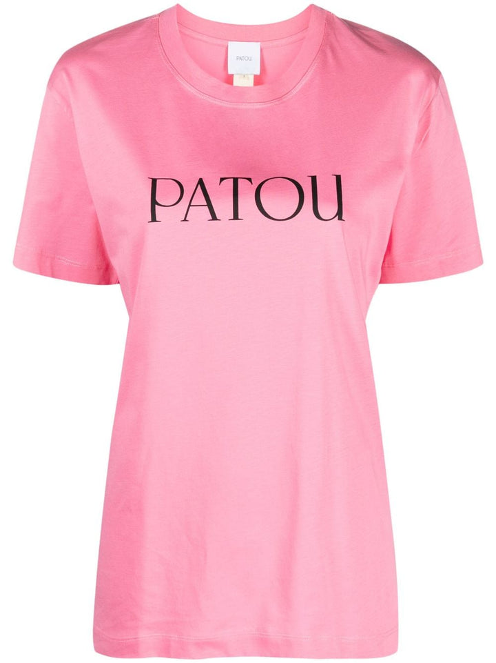PATOU logo-print organic cotton T-shirt-4