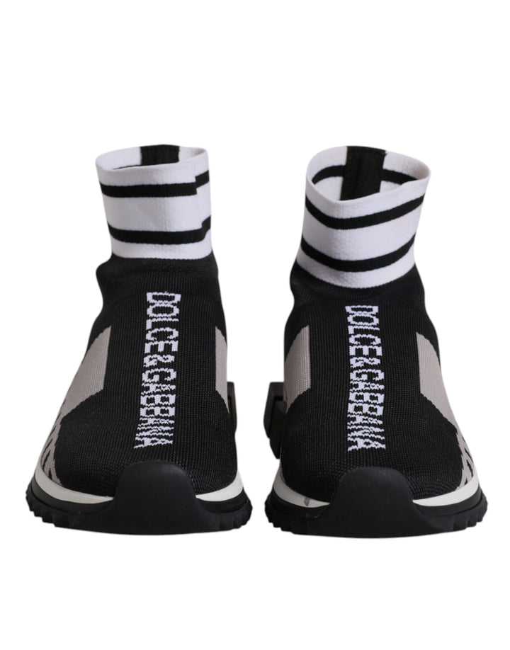 Black Gray Sorrento Socks Men Sneakers Shoes