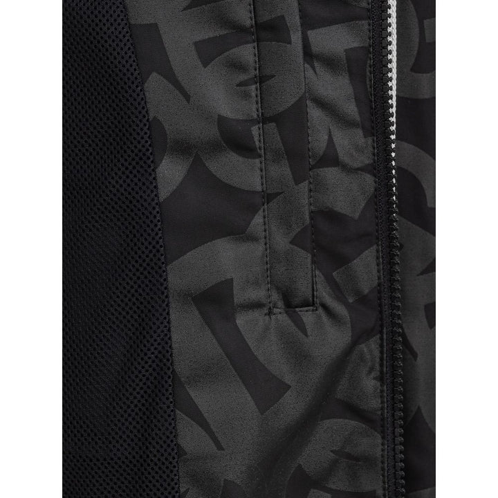 Dolce & Gabbana Black Polyester Shell Jacket