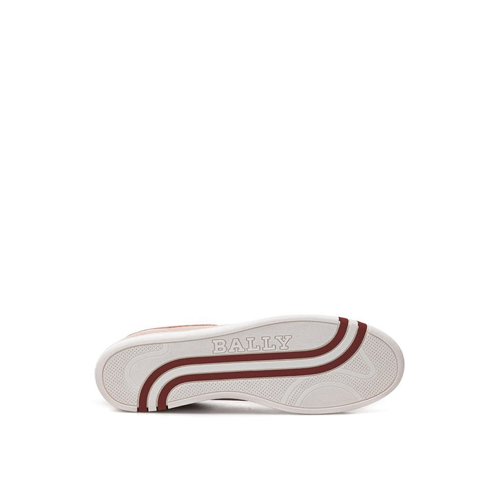 Bally Pink Leather Low Top Sneakers