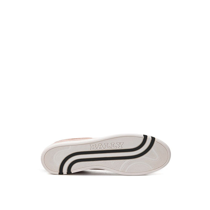 Bally Pink Leather Low Top Sneakers