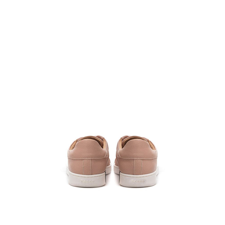 Bally Pink Leather Low Top Sneakers